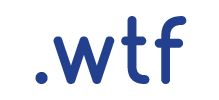 Логотип доменной зоны wtf