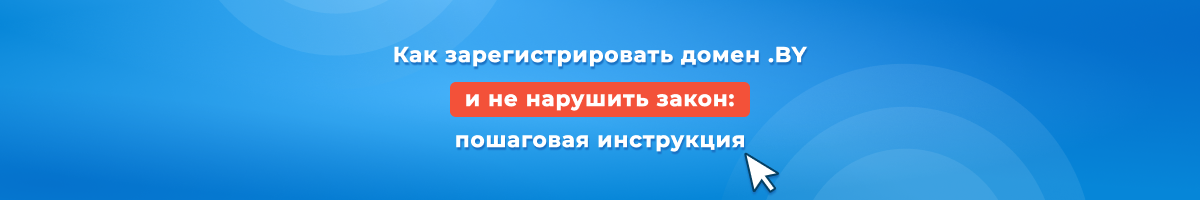 Как зарегистрировать домен .BY и не нарушить закон: пошаговая инструкция